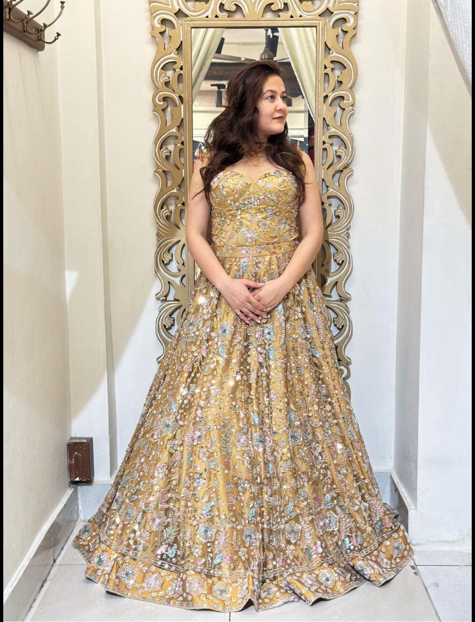 Gold Rush Corset Lehenga