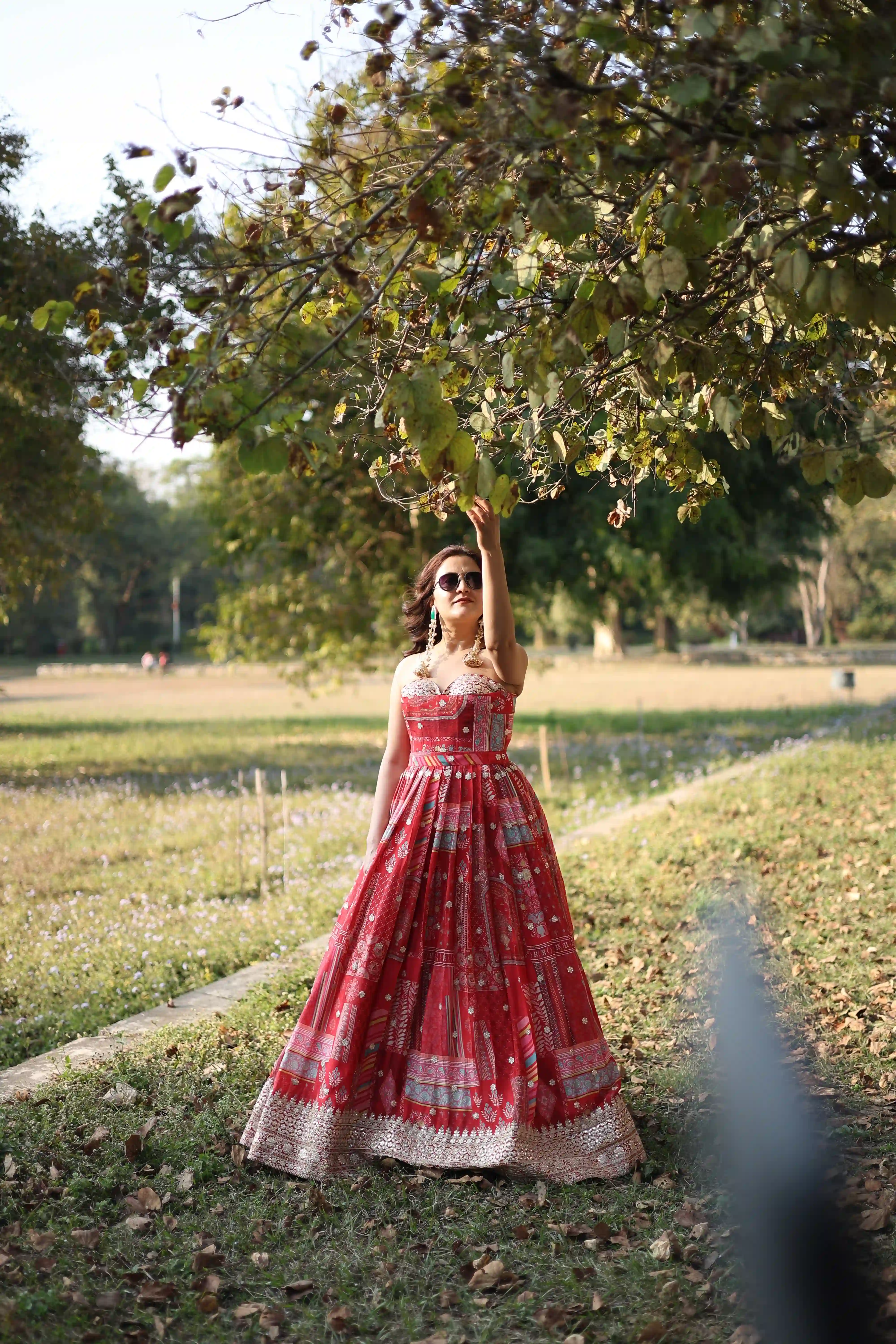 Modern Virasat Lehenga Set