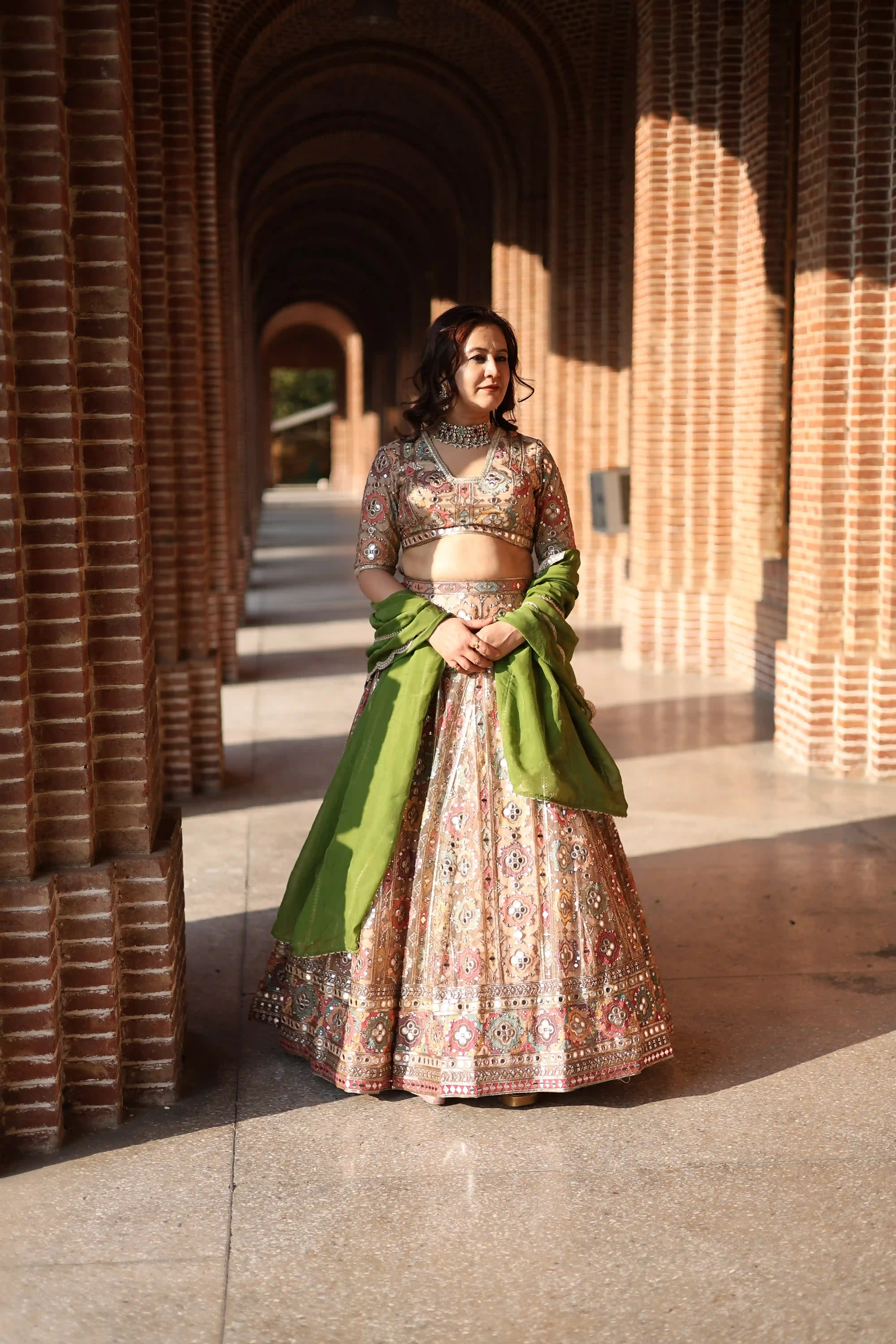 Shisha Noor Embroidered Lehenga Set